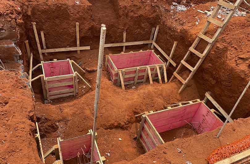 Construção de galpão