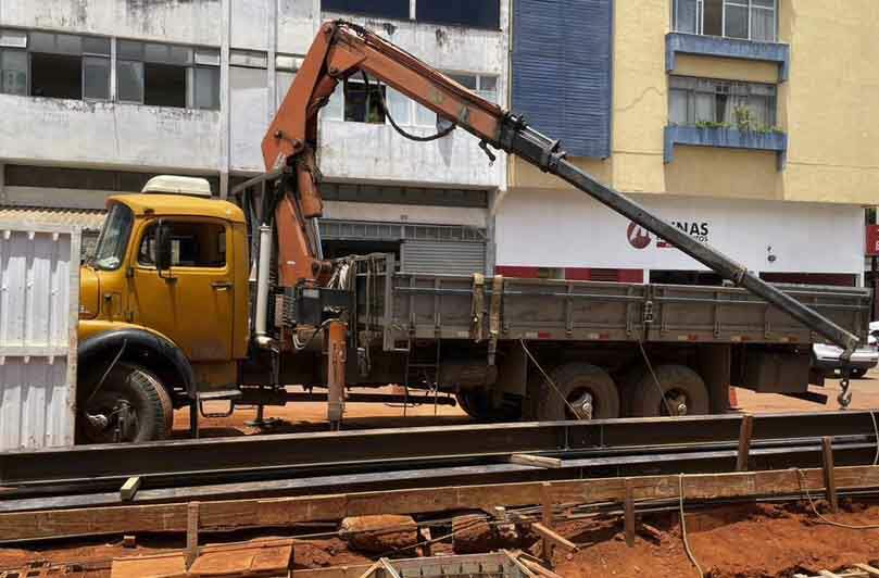 Construção de galpão